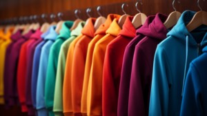 Men's Color Block Hoodie <b>Black</b> Mustard Yellow Pullover Hooded Sweatshirt Drawstring Kangaroo Pocket Custom Wholesale <b>Fleece</b> - Product Image 4