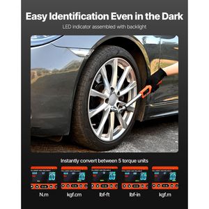 Set di chiavi dinamometriche digitali da 2 pezzi con attacco da 1/2 e 3/8 di pollice, 72 denti, alta precisione del 2% e supporto OEM personalizzato - Product Image 5