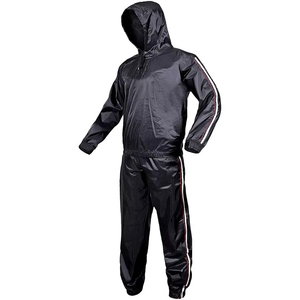 Combinaison de sauna pour hommes pour la perte de poids, fabricant de vêtements de sport en gros, combinaison de sauna avec logo personnalisé, vêtements de fitness pour la transpiration, combinaison de sauna - Product Image 3