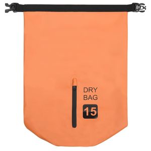 Borsa asciutta in PVC arancione da 4 galloni con cerniera borse e sacchetti impermeabili - Product Image 3