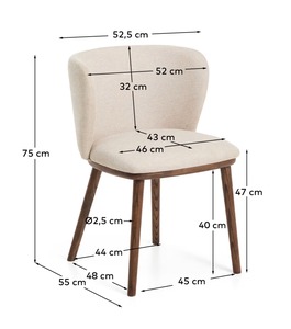 Contemporary Teak Wood <b>Dining</b> <b>Chair</b> with Curved Armrest Design – Comfortable Upholstered <b>Chair</b> for <b>Dining</b>, Cafe & Hospitality - Product Image 6