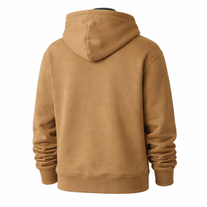 Sudadera con Capucha de Felpa Gruesa 100% Algodón para Hombre, Logotipo Personalizado, Bordado 3D, Transpirable, para Otoño - Product Image 2