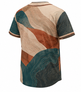 Camiseta de Béisbol al por Mayor, Sublimada, con Botones, Ropa Deportiva para Hombre y Mujer, Ligera, Transpirable, con Estampado Completo, Uniforme de Equipo para Entrenamiento - Product Image 4