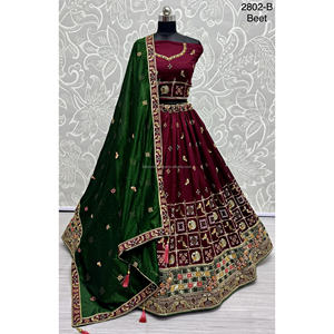 Nupcial Indio Desgaste Terciopelo Colecciones Para Novia Con Zarkhan Trabajo Por Fabzone - Product Image 4