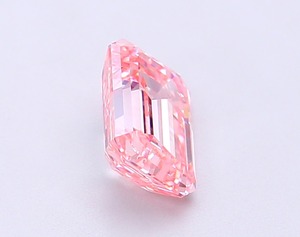 Diamant rose vif fantaisie de 1,33 carat, taille émeraude, cultivé en laboratoire CVD, clarté SI1, polissage excellent, pierre non montée pour la fabrication de bijoux - Product Image 4