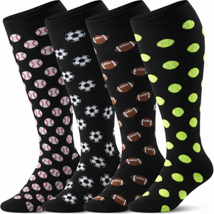 Latest Trending Design Wholesale 4 Pairs <b>Men</b> Middle Tube <b>Socks</b> Fun Casual Business <b>Colorful</b> Vintage Unisex Cotton <b>Socks</b> - Product Image 1