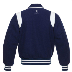 Blouson universitaire pour homme avec patchs personnalisés et broderies – Coupe confortable pour l'hiver 2026 - Product Image 4