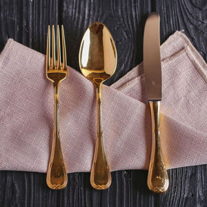 Juego de Comedor Premium Dorado para Restaurantes, Servicios de Catering y Exportación al por Mayor - Product Image 1