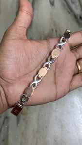 Luxury Two Tone Gold <b>Infinity</b> Link <b>Bracelet</b> Lab Grown Diamond Pave Setting Iced Out Hip Hop Marquise Charm <b>Bracelet</b> For - Product Image 4