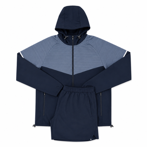 Survêtements de sport pour hommes avec fermeture éclair, personnalisés avec logo, imprimés, tricotés, imperméables, respirants, légers, 100% coton, écologiques - Product Image 1