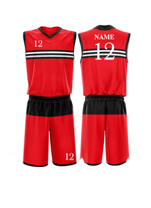 Uniformes de basket-ball en maille respirante de haute qualité OEM pour hommes, unisexes, personnalisables par sublimation avec logo, tous les exigences satisfoies - Product Image 4