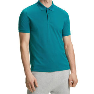 Polo en coton piqué de haute qualité à manches courtes, coupe classique, séchage rapide, respirant, couleur unie, avec logo personnalisé - Product Image 1