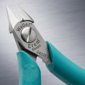 Weller Erem 2422EB Cat Claw Pliers Stainless Steel For Jewelry Plating DIY Tools 5" ESD safe <b>Flush</b> <b>cutter</b> - Product Image 2