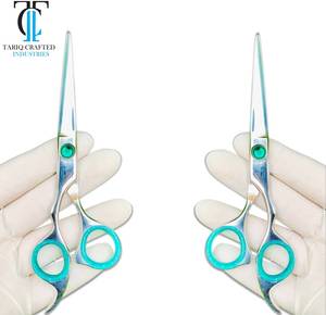 Professional Barber Shears Hair Cutting <b>Scissors</b> Salon Equipment TARIQ CRAFTED INDUSTRIES - Product Image 3
