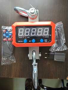 Nueva Báscula Digital para Grúa de 5000 kg con Pantalla LED de 5 Dígitos, Carcasa de Aluminio, 24V/230V, Control Remoto y Batería Recargable - Product Image 5
