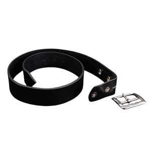 Cinturón de Cuero para Hombre, Acabado Liso, Cuero Genuino Premium, Hebilla Resistente, Estilo Clásico para Club - Product Image 4