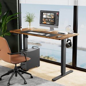 Scrivania per Computer ergonomica marrone regolabile in altezza 40 ''X 24'' scrivania da ufficio in piedi da scrivania Sit-to-Stand - Product Image 3