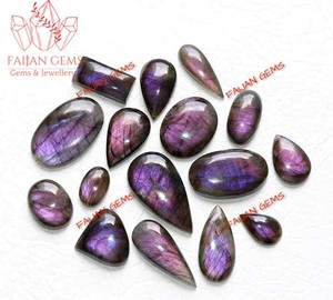 อัญมณีหลวมลาบราดอไรต์ธรรมชาติสีม่วงสำหรับทำเครื่องประดับ - Product Image 2