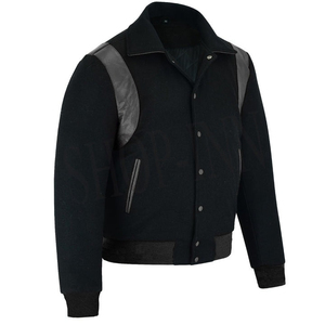 Blouson universitaire décontracté pour homme 2026 – Coupe-vent personnalisé à col montant en toile – Nouvelle collection à succès - Product Image 4