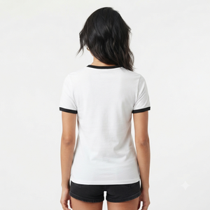 Camiseta de Moda para Mujer, Personalizable, Lisa, de Manga Corta, Informal - Product Image 2