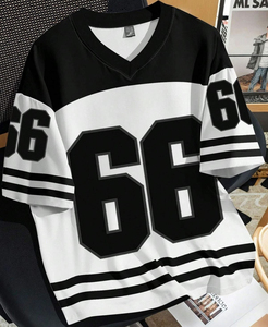 Camiseta de Cuello Redondo para Hombre, 100% Algodón, Talla Grande, Informal, Deportiva, Transpirable, de Tela No Tejida, Personalizable, Venta al Por Mayor - Product Image 3