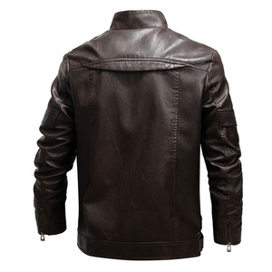 Custom leather jackets Closure Wax Faux Biker Riding Motorcycle Motorbike <b>men</b> leather jacket for <b>men</b> - Product Image 2