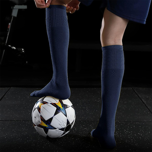 Chaussettes antidérapantes de bonne qualité pour hommes, couleur bleu marine, vêtements de sport, soutien élastique, chaussettes de course, d'entraînement et de cyclisme, unisexes - Product Image 5