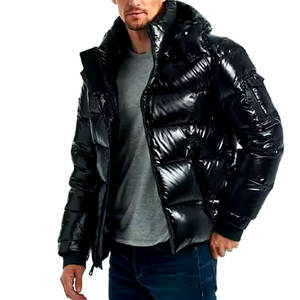 Veste matelassée pour homme, mode hiver, logo personnalisé, imperméable, col en fourrure, vêtements d'extérieur, streetwear, design de manteau en duvet - Product Image 3