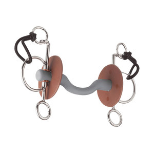 Mors de cheval en acier inoxydable avec joint coulissant à rouleaux en cuivre, mors de bridon équestre couleur argent, équipement équestre 2026 à vendre - Product Image 1