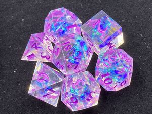 Chất lỏng lõi xúc xắc thiết lập DND D20 sắc nét nhựa đa diện D & D <span class=keywords><strong>RPG</strong></span> Trò chơi thiết lập nhựa xúc xắc - Product Image 6