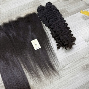 Extensiones de Cabello Humano Vietnamita Premium, Cabello Vietnamita Virgen en Trama Ondulada, Cierre HD, Súper Doble Trama, Extensiones de Trama a Máquina - Product Image 5