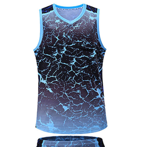 Ensemble de maillots de basket-ball sublimés personnalisés pour hommes, sans manches, col en V, uniforme respirant avec impression du numéro 10, toutes saisons - Product Image 3
