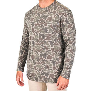 Camisa de Pesca de Manga Larga para Hombre, Camuflaje, Protección Solar UPF 50, Anti-UV, 100% Poliéster, Estilo Pullover - Product Image 1
