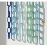 ILAHI's Art Deco Acrylic Handmade Hanging Wall Accents with Vertical Pattern Round Shape-Multi-Occasion Home Decor - Product Image 1
