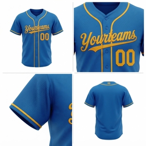 Maillot de baseball personnalisé de haute qualité en polyester 100 % pour hommes, avec broderie vintage en maille, idéal pour les équipes et la sublimation - Product Image 5