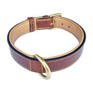 Collier pour chien en cuir véritable de haute qualité, personnalisé, design professionnel, style luxueux avec logo personnalisé - Product Image 2