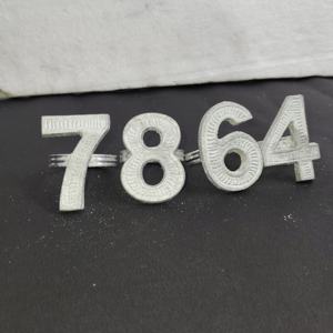 Anneau de serviette numéro 7 8 6 en aluminium, pièce unique, pour événements spéciaux et célébrations importantes - Product Image 2