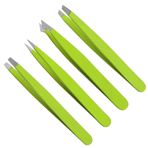 Pince à épiler professionnelle en acier inoxydable à pointe fine, embout en fibre, best-seller, emballage personnalisé avec logo - Product Image 5