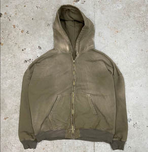 Best Selling Custom 100% Cotton Zipper <b>Hoodie</b> for Men and Women Winter Embroidered 450gsm Solid <b>Full</b> <b>Zip</b> - Product Image 2