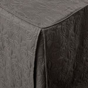 3-Piece Dark <b>Grey</b> King <b>Bedspread</b> Set Split Corner Pleated Quilted Coverlet - Product Image 6