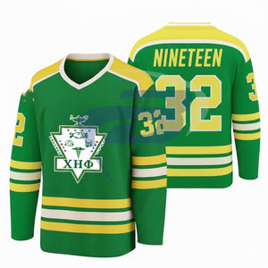 Jersey de Hockey sobre Hielo de Malla de Poliéster Chi Eta Phi, Jersey de Hockey Personalizado Sublimado OEM para Ropa Deportiva de Equipo - Product Image 1