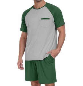 Custom Summer New Men Casual Breathable Shorts <b>Sets</b> Short Sleeve T Shirt Shorts Solid <b>Set</b> Cotton Men <b>Twin</b> <b>Sets</b> - Product Image 6