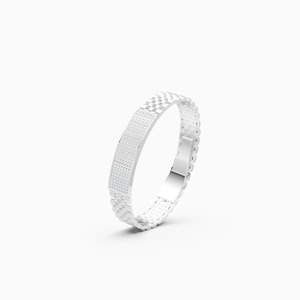 A Luxurious 2.11 Ct Lab Grown Diamond Gold <b>Men</b> Bracelet In 9K Yellow White And Rose Gold - Product Image 2