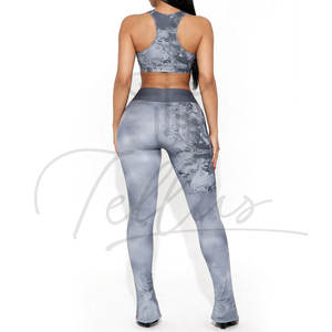 Conjunto Deportivo para Mujer, 4 Piezas, Leggings de Ejercicio, Ropa de Fitness, Conjuntos de Yoga, Trajes Deportivos, Servicio OEM Personalizado, Barato, Venta al Por Mayor - Product Image 3