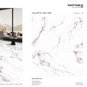 กระเบื้องพอร์ซเลนทันสมัยพร้อมพื้นผิวสีแพนโทน ขนาด 60x120 ซม. 600x1200 มม. 24x48 นิ้ว สำหรับการออกแบบตกแต่งผนังและพื้นภายในอย่างหรูหรา - Product Image 1