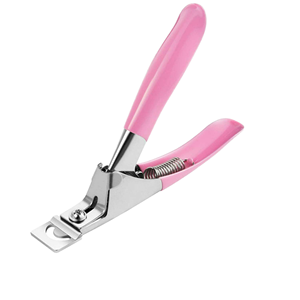 Coupe-ongles professionnel pour acrylique, gel UV et faux ongles, couleur rose - Product Image 1