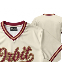 Seragam Baseball Sublimasi Grosir 100% Poliester Cepat Kering Bernapas Anti-UV Lengan Pendek Logo Kustom Seragam Tim untuk Sekolah