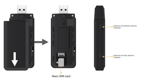 <span class=keywords><strong>Dongle</strong></span> USB Quectel EC25-J LTE Cat 4, offrant une vitesse de 150 Mbps avec technologie MIMO pour une communication M2M et IoT fiable et hautement rapide - Product Image 3