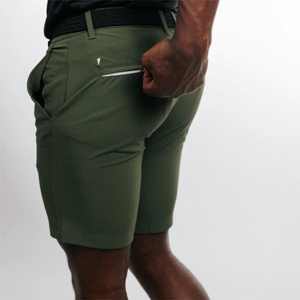 Mens Lightweight 100% Cotton Chino <b>Golf</b> <b>Shorts</b> Solid Pattern Polyester <b>Stretch</b> Custom Sportswear Plain Dyed OEM Service - Product Image 4