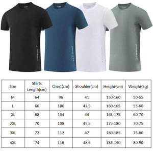 เสื้อยืดแขนสั้นผู้ชายเสื้อผ้าออกกำลังกายผู้ชายฤดูร้อนเสื้อผ้าแห้งเร็วเสื้อยืดกีฬาเทรนนิ่งเสื้อวิ่งมีสไตล์ - Product Image 5
